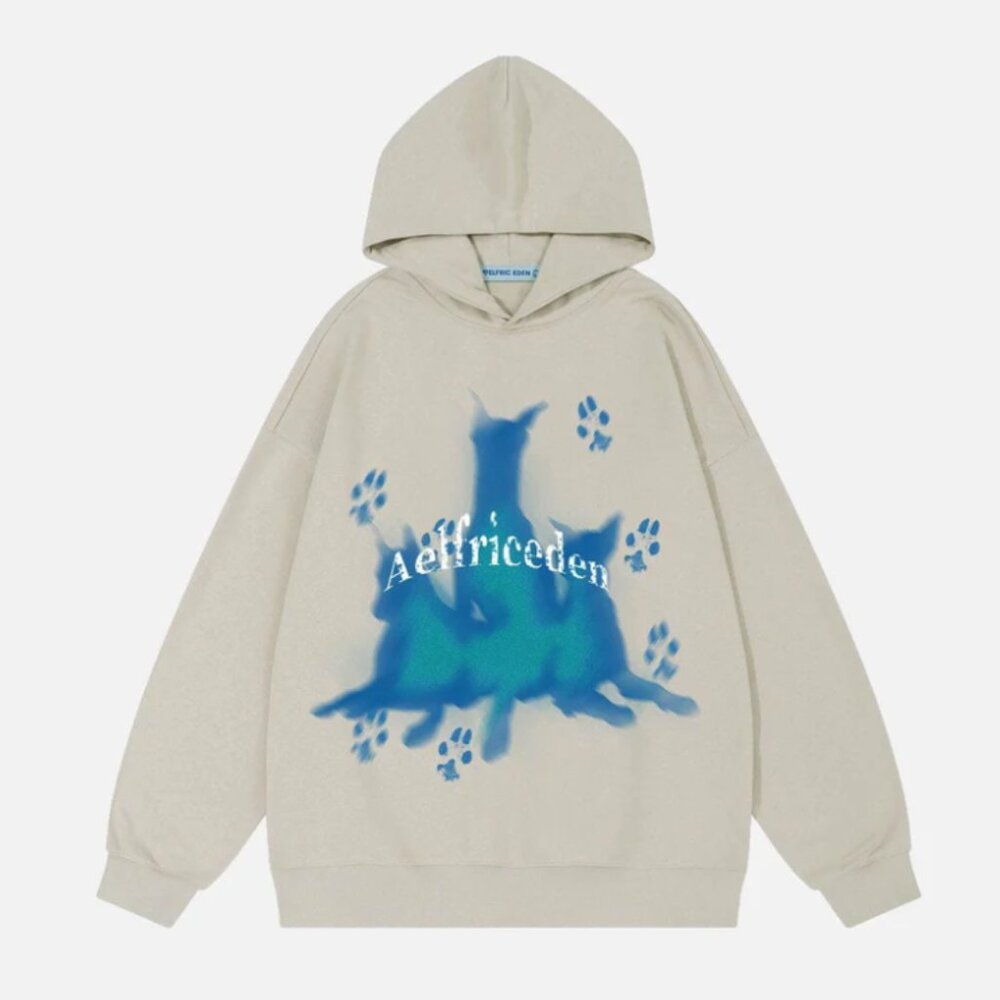 Aelfric Eden Doberman Sweatshirt Plush Thick Heavy Oversized Sweat Shirt